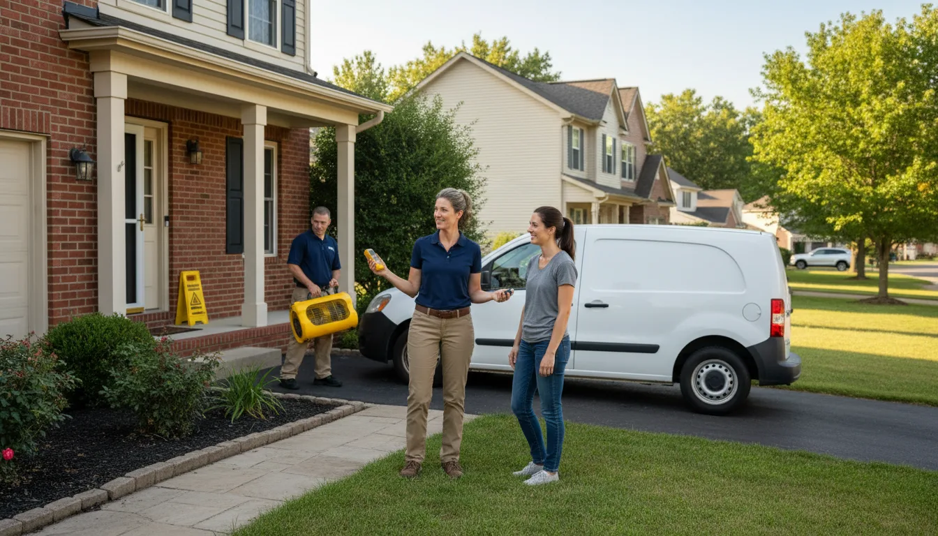 Residential water damage restoration in Moreauville, LA